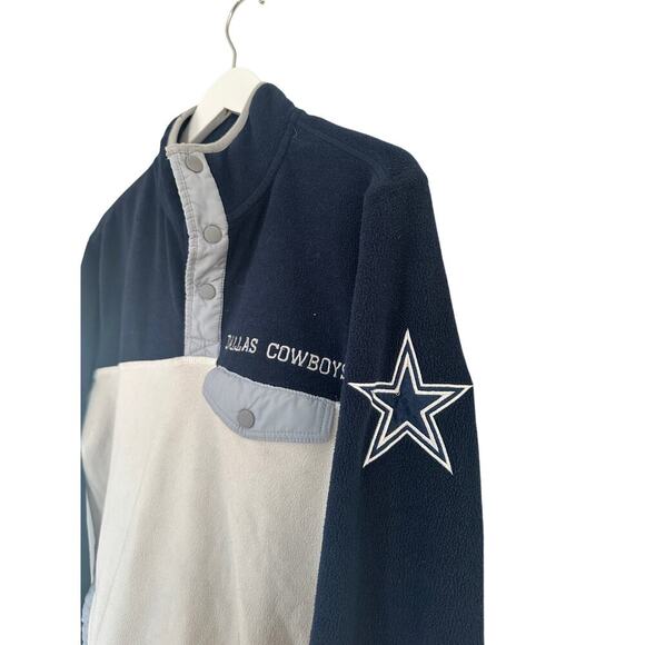 Dallas Cowboys Women Small Blue White Vintage Sweatshirt Pullover Fleece NFL Fan - Picture 3 of 11